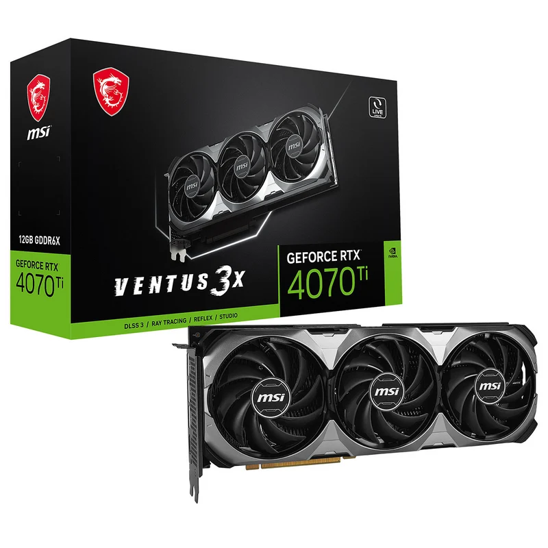 MSI GeForce RTX 4070 Ti VENTUS 3X E1 OC 12GB GDDR6X