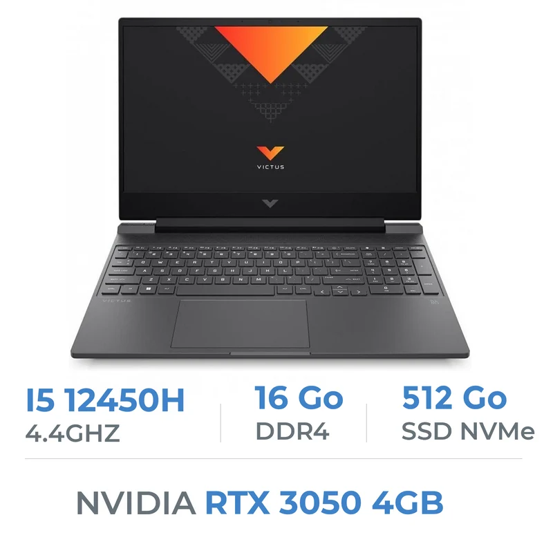 HP Victus 15-fa0053ns I5-12450H/16GB/512GB SSD/RTX 3050 4GB/15.6'' 144Hz