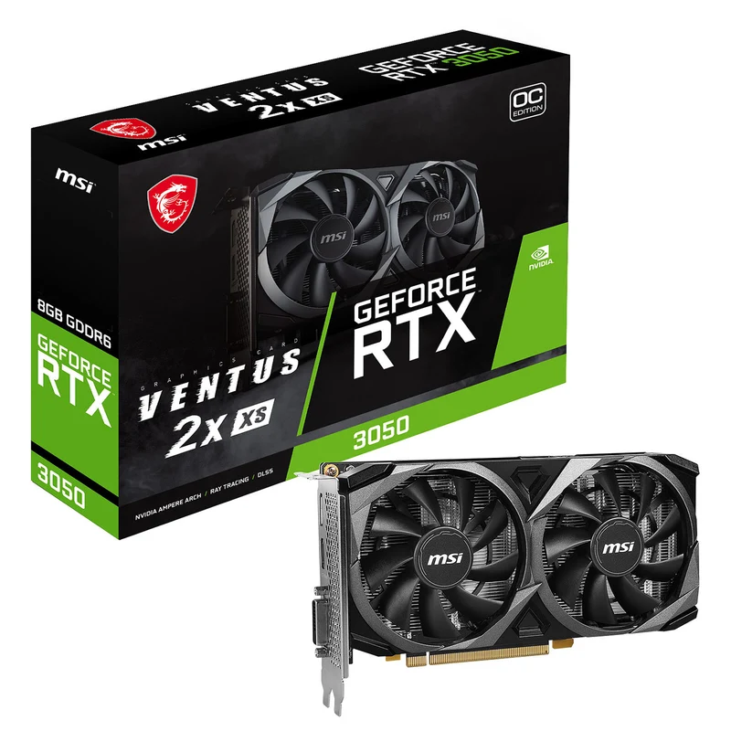 MSI GeForce RTX 3050 VENTUS 2X XS OC 8GB GDDR6
