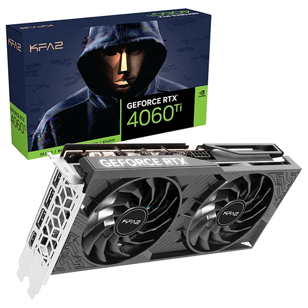 KFA2 GeForce RTX 4060 Ti 1-Click OC Black 8GB GDDR6
