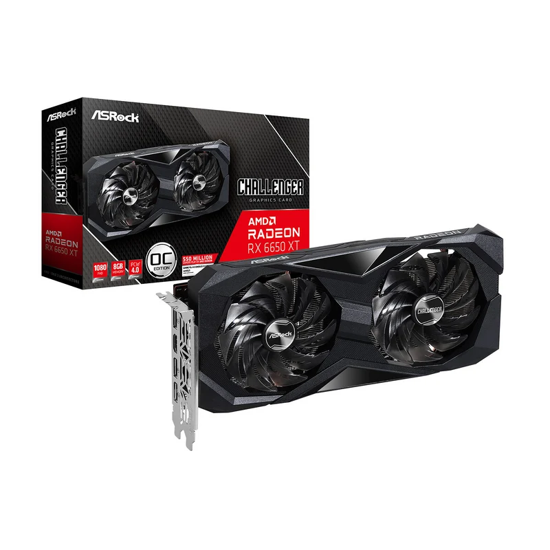ASRock Radeon RX 6650 XT Challenger D Gaming OC 8GB GDDR6