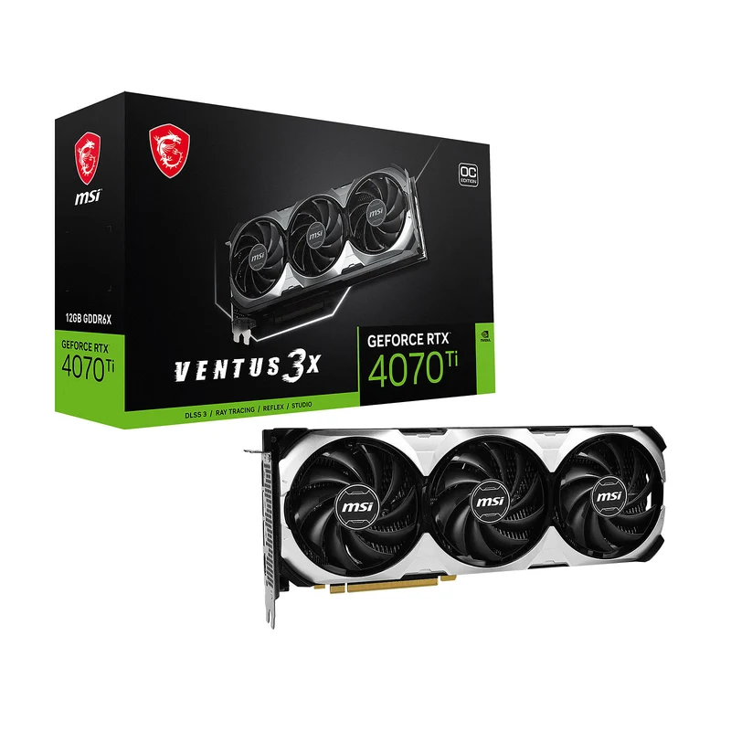 MSI GeForce RTX 4070 Ti VENTUS 3X E OC 12GB GDDR6X