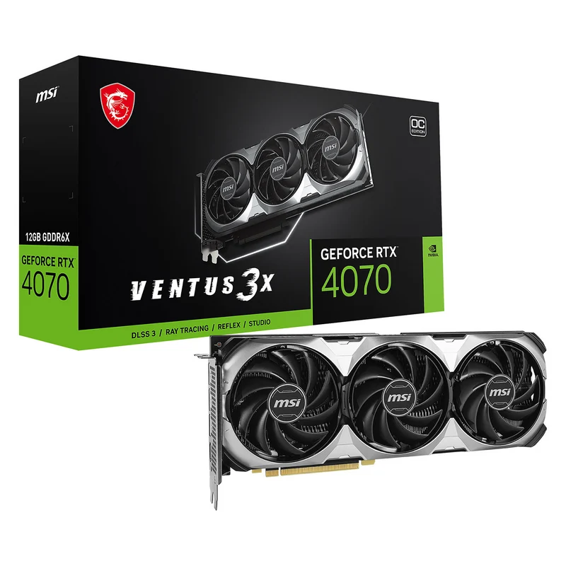 MSI GeForce RTX 4070 VENTUS 3X E OC 12GB GDDR6X