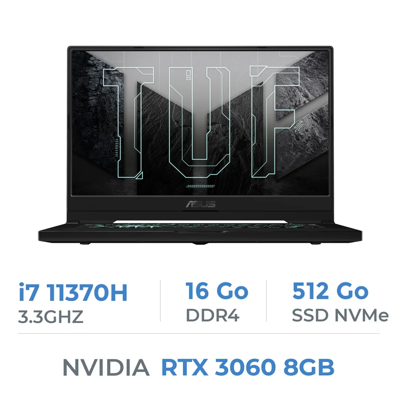ASUS TUF F15 516PM-HN135 Intel Core i7 11370H/16GB/512GB SSD/RTX3060 8GB/15.6'' 144Hz