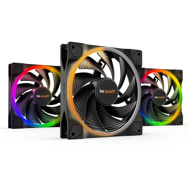 be quiet! Light Wings 140 mm PWM High Speed ARGB Triple Pack