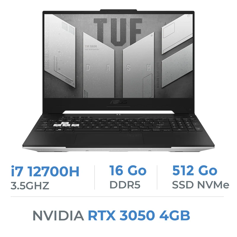 ASUS TUF DASH F15 TUF517ZC4 Intel Core i7 12700H/16GB/512GB SSD/RTX3050 4GB/15.6'' 144Hz