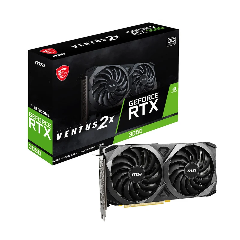 MSI GeForce RTX 3050 VENTUS 2X 8GB GDDR6