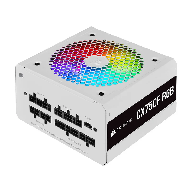 Corsair CX750F RGB 80PLUS Bronze (Blanc)