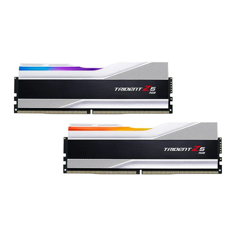 G.Skill Trident Z5 RGB 32 Go (2 x 16 Go) DDR5 6000 MHz CL36 - Argent