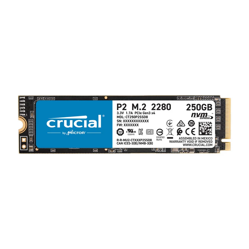 Crucial P2 M.2 PCIe NVMe 250GB