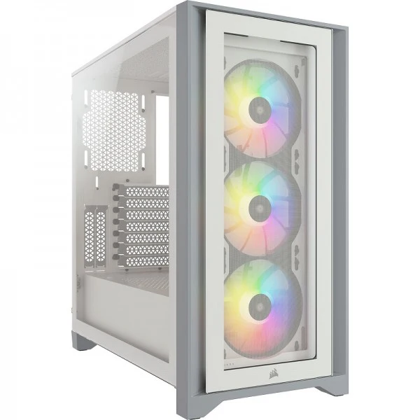 Corsair iCUE 4000X RGB Tempered Glass (Blanc)