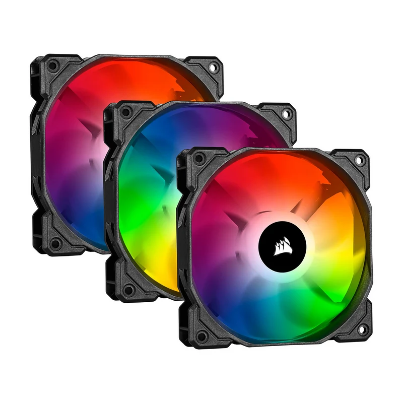 Corsair SP120 RGB PRO (x3) et Ligthing Node CORE