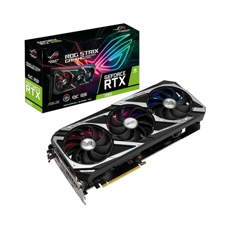 ASUS ROG STRIX GeForce RTX 3060 GAMING OC V2 (LHR) 12G GDDR6