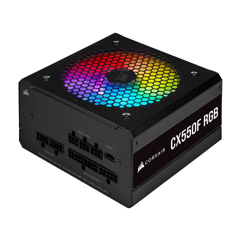 Corsair CX550F RGB 80PLUS Bronze (Noir)